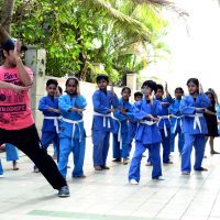 Panbai International School students engaged in a Martial Arts training session, learning discipline and self-defense techniques as part of the school’s holistic education approach in Mumbai