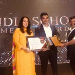 Excellence in Extracurricular Activities Awarded to Panbai International school at Education Today conclave imgae shows Trustee receiving award