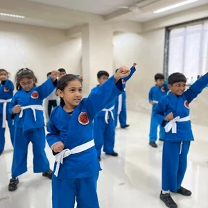 Students practising Japanese kudo Martial arts as a co-curricular activity