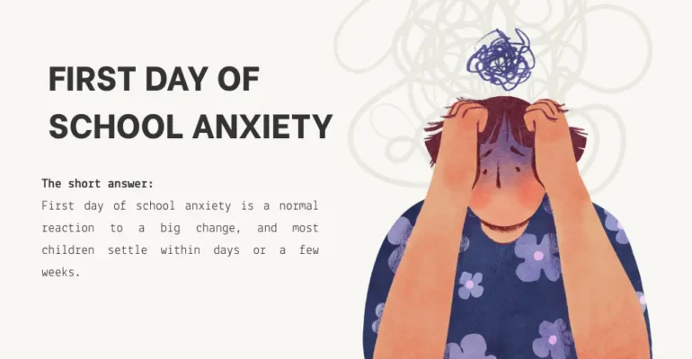 First Day of School Anxiety